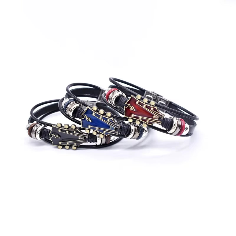 Valorband™ Flag Color Braided Leather Bracelet – Bold Identity, Everyday Strength