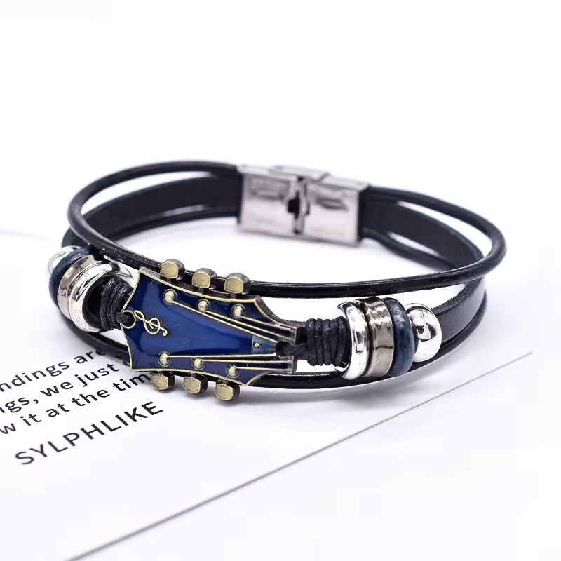 Valorband™ Flag Color Braided Leather Bracelet – Bold Identity, Everyday Strength